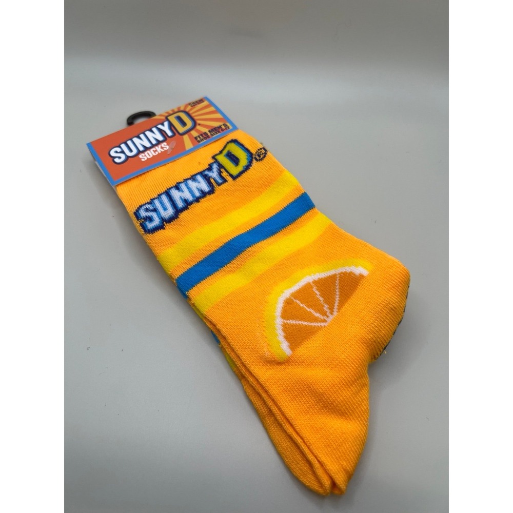 Fun Novelty socks fit men size 16-12 Sunny Delight